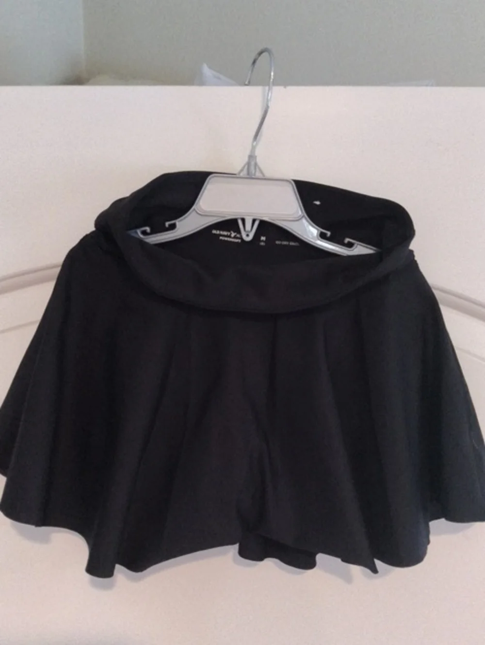 Girls athletic skirt with shorts under